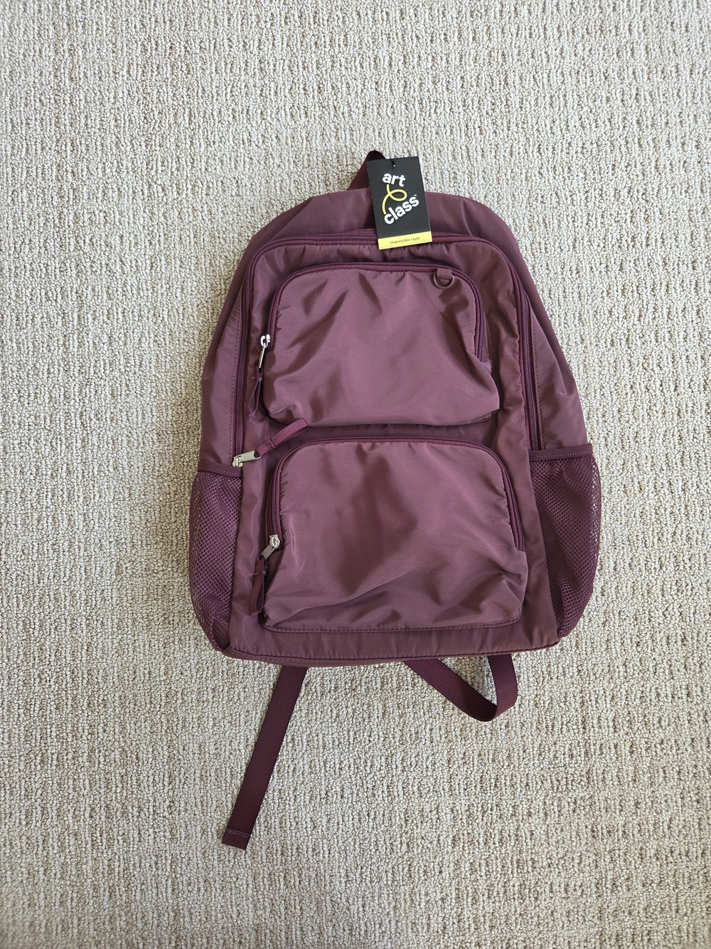 Art Class Burgundy Men's Backpack